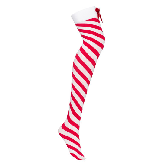 Панчохи Obsessive Kissmas Stockings, L/XL