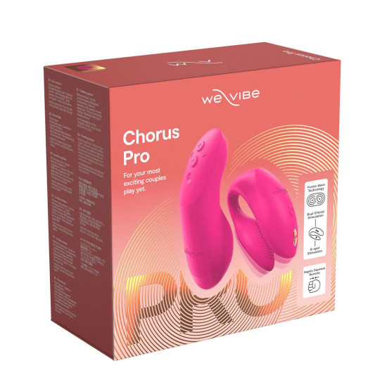 Смарт-вибратор для пар, розовый We-Vibe Chorus Pro Electric Pink