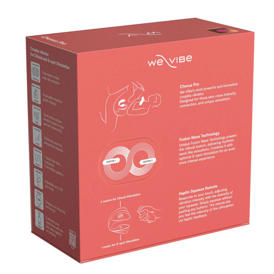Смарт-вибратор для пар, розовый We-Vibe Chorus Pro Electric Pink