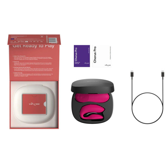 Смарт-вибратор для пар, розовый We-Vibe Chorus Pro Electric Pink