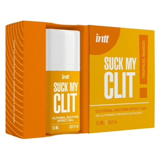 Смоктайзер для клитора (гель с эффектом посасывания), манго Intt Suck My Clit Tropical Mango, 15 ml