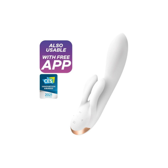 Вибратор-кролик, белый Satisfyer Double Flex White