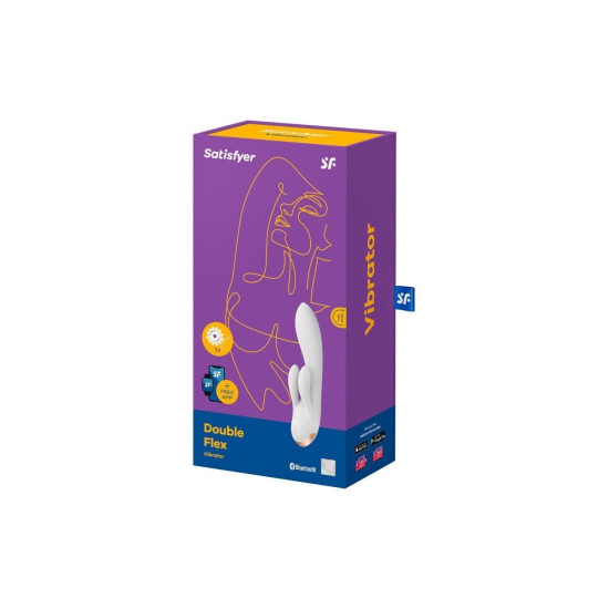 Вибратор-кролик, белый Satisfyer Double Flex White