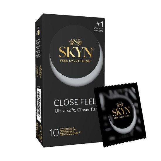 Безлатексные премиум-презервативы SKYN Close Feel, 10 pcs (мятая упаковка)