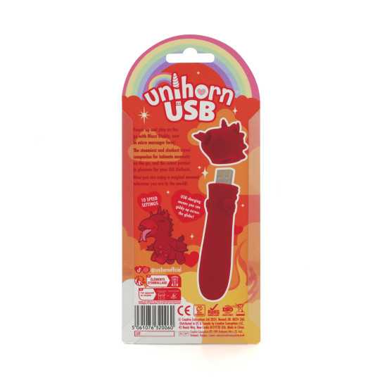 Вибропуля с USB-зарядкой Unihorn USB Bullet Blaze Diablo