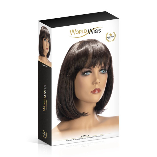 Парик средней длины, каштановый World Wigs Camila Mid-Length