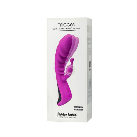 Вибратор с массирующими движениями ствола Adrien Lastic Trigger
