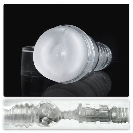 Мастурбатор-попа з напівпрозорим корпусом Fleshlight Ice Butt Crystal