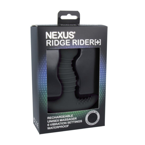 Массажер простаты с вибрацией, максимальный диаметр 3,7 см, черный Nexus Ridge Rider Plus Black