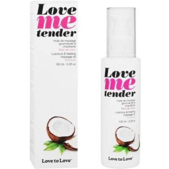 Натуральна масажна олія без консервантів Love To Love LOVE ME TENDER Noix De Coco, 100 ml