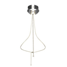 Украшение для тела - металлическое колье, черное Bijoux Indiscrets Desir Metallique Collar Black