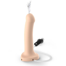 Кончaющий фаллоимитатор, длина 19,6 см, диаметр 3,6 см - Strap-On-Me Dildo Cum Flesh