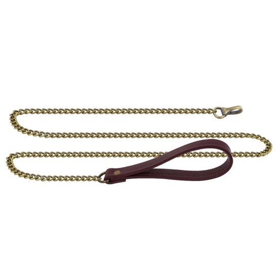 Премиум поводок из натуральной кожи в подарочной упаковке, фиолетовый Lovecraft Premium Leash Purple