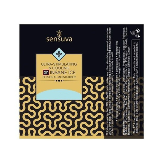 Пробник стимулюючої змазки з охолоджуючим ефектом Sensuva Ultra-Stimulating On Insane ICE, 6 ml