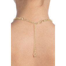 Кольє зі стразами, золотисте Bijoux Pour Toi Audrey Gold