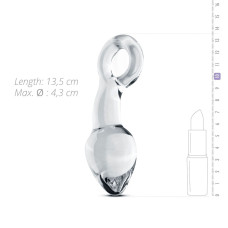 Скляний стимулятор простати, прозорий Gildo Glass Prostate Plug No. 13