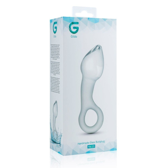 Скляний стимулятор простати, прозорий Gildo Glass Prostate Plug No. 13