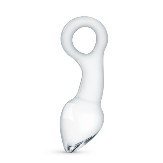 Скляний стимулятор простати, прозорий Gildo Glass Prostate Plug No. 13