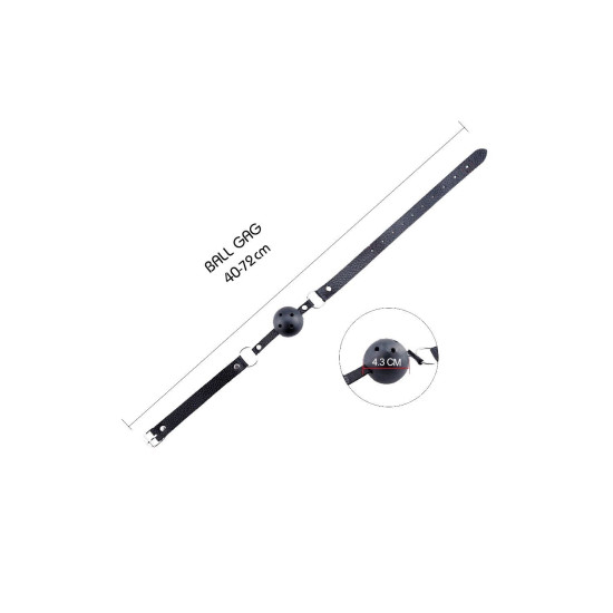 Кляп, чорний Alive Discretion Black