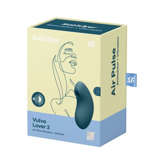 Вакуумний вібратор, синій Satisfyer Vulva Lover 2 Blue