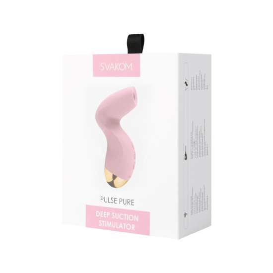 Вакуумный стимулятор, светло-розовый Svakom Pulse Pure Pale Pink