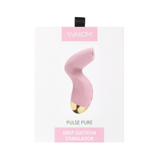 Вакуумный стимулятор, светло-розовый Svakom Pulse Pure Pale Pink