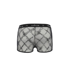 Чоловічі прозорі боксери з сітки, чорні Passion 032 Short James Black, L/XL