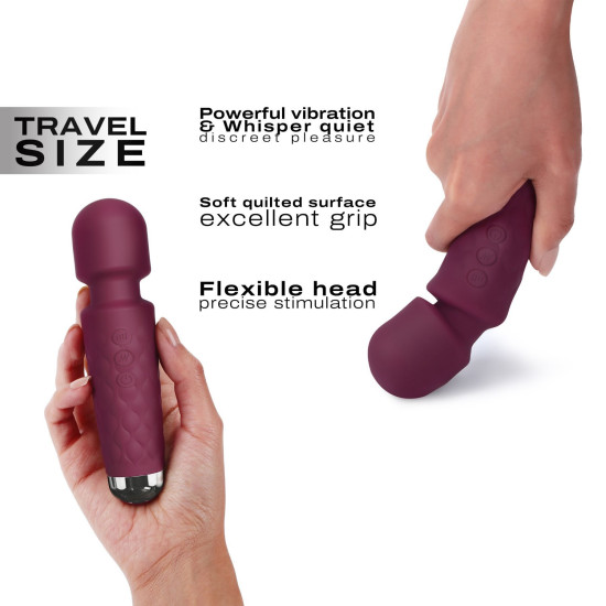 Міні-вібромасажер, сливовий Dorcel Wand Mini Wanderful Plum