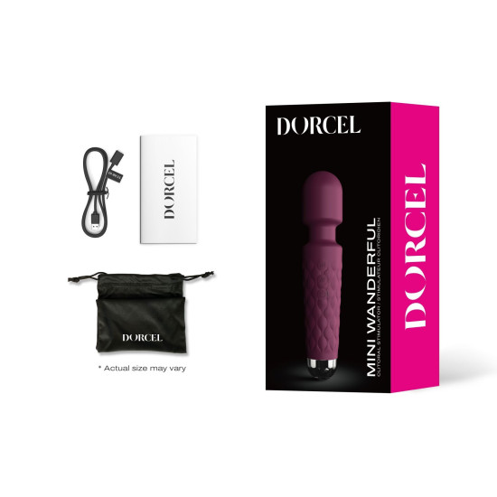 Міні-вібромасажер, сливовий Dorcel Wand Mini Wanderful Plum