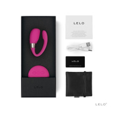 Вібратор для пар з 2 моторами і пультом ДК, вишневий LELO Tiani 3 Cerise