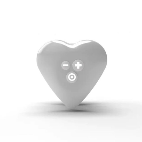 Кліторальний вібратор з 8 режимами, дуже потужний, білий Mystim Heart's Desire White