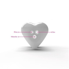 Кліторальний вібратор з 8 режимами, дуже потужний, білий Mystim Heart's Desire White