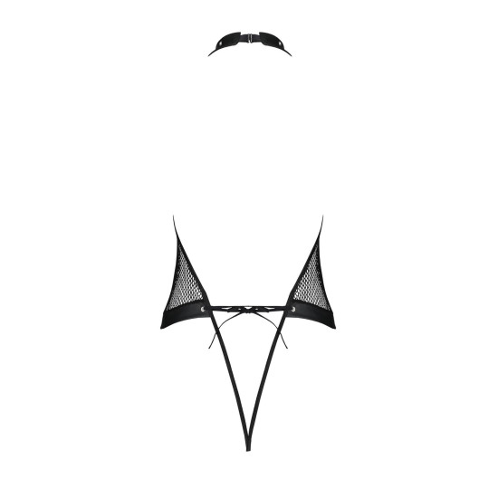 Боді-халтер з відкритим доступом, чорне Passion Moonlight Body Black, L/XL