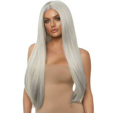 Сіра довга пряма перука з центральним проділом, 33″ Leg Avenue 33″ Long Straight Center Part Wig Grey