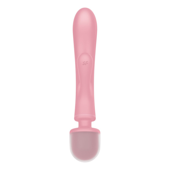 Вібратор-кролик з вібромасажером і трьома моторами, рожевий Satisfyer Triple Lover Pink