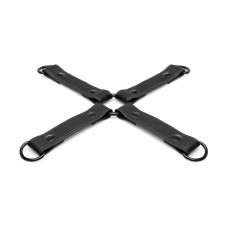 Чёрная крестовина для фиксации, Bedroom Fantasies Hogtie 4-Way Restraint Cross Black