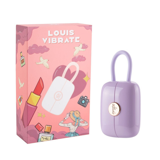 Вакуумный клиторальный стимулятор с виброяйцом в кейсе, фиолетовый Otouch Louis Vibrate Purple