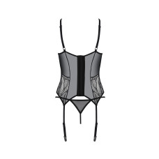 Корсет, чорний Passion LEAFA CORSET black, L/XL