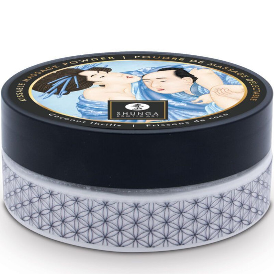 Пудра для оральных ласк с кокосовым вкусом Shunga Body Powder - Coconut Thrills, 75 g