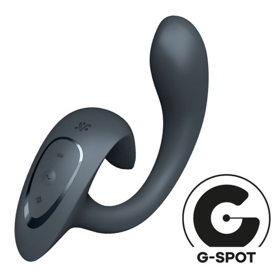 Вагінально-кліторальний вібратор з двома моторами, темно-сірий Satisfyer G for Goddess 1 Dark Grey