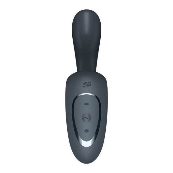 Вагінально-кліторальний вібратор з двома моторами, темно-сірий Satisfyer G for Goddess 1 Dark Grey