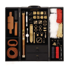 БДСМ-набір, коричневий Lockink All-in-1 BDSM Play Kit Brown Color