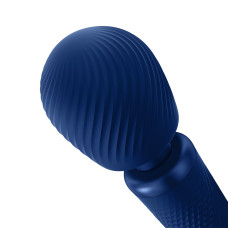 Суперпотужний вібромасажер, до 6 годин роботи, темно-синій Fun Factory VIM Vibrating Wand Midnight Blue