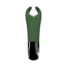 Вібратор для пеніса, підходить для парних ігор, зелений Fun Factory Manta Moss Green/Black