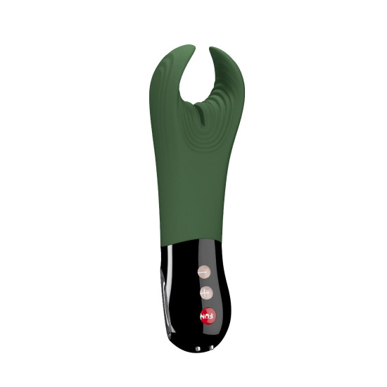 Вібратор для пеніса, підходить для парних ігор, зелений Fun Factory Manta Moss Green/Black