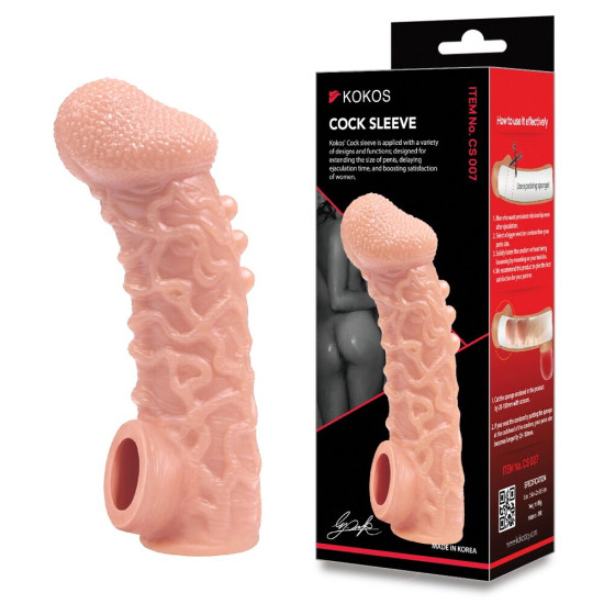 Насадка на член Kokos Cock Sleeve CS 007, M