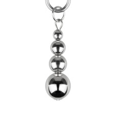 Затискачі для сосків із ланцюжком із намистин, сріблясті Bedroom Fantasies Nipple Clamps with Beaded Chain - Silver
