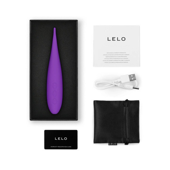 Кліторальний вібратор в дорожньому форматі, фіолетовий Lelo Dot Travel Purple