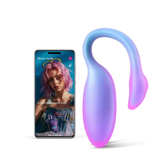 Смарт-віброяйце 2в1 та тренажер Кегеля, 10 режимів, синє Magic Motion Flamingo Max Blue