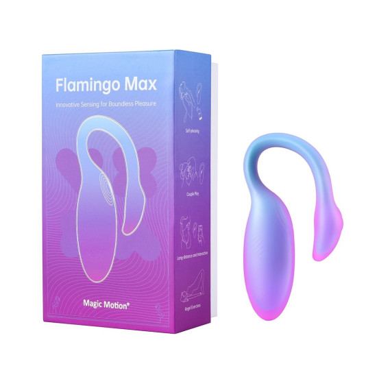 Смарт-віброяйце 2в1 та тренажер Кегеля, 10 режимів, синє Magic Motion Flamingo Max Blue